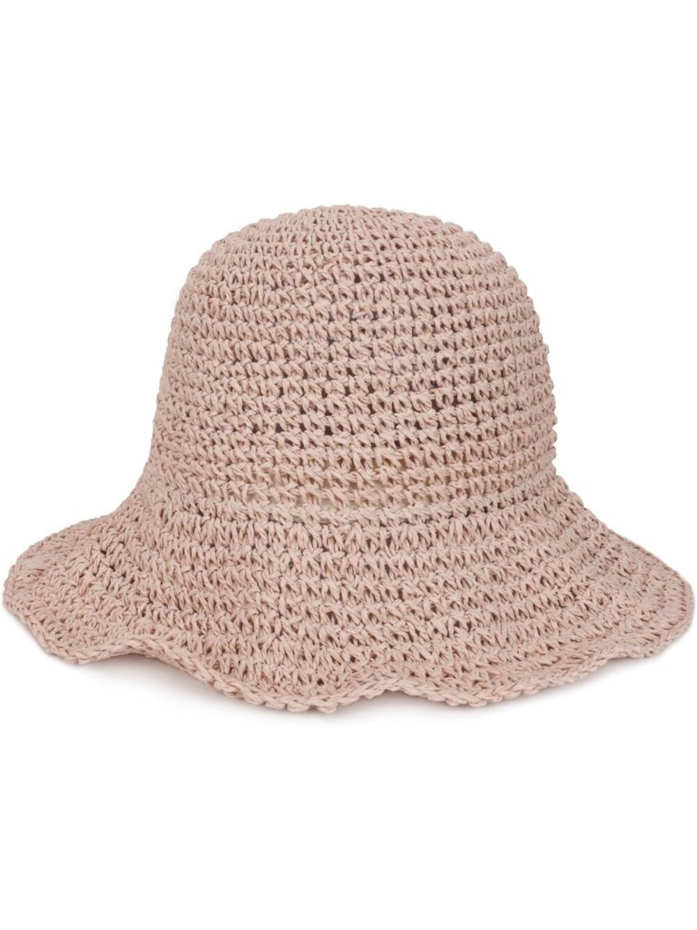 Stylish Foldable Crochet Straw Sun Hat - Wide Brim Floppy Beach Hat for Summer